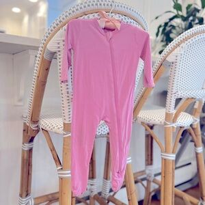 Kyte Baby zipper footie sleeper, size 3-6 months, fuchsia pink bamboo GUC 💕